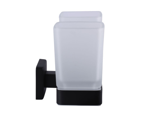 Стакан подвійний Globus Lux BQ9428 чорний матовий SUS304