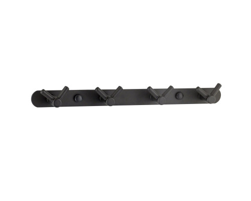 Планка з гачками Globus Lux BS8435-4 чорна матова SUS304