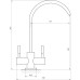 Кран для зворотнього осмосу Globus Lux ALPEN SBT1-76A-BB
