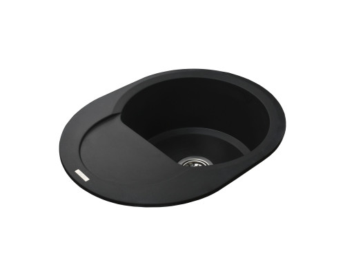 Гранітна мийка Globus Lux MORAINE чорний  600х470мм-А0001