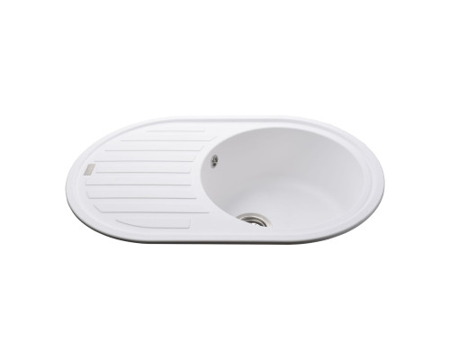Гранітна мийка Globus Lux OHARA білий 770х500мм-А0007