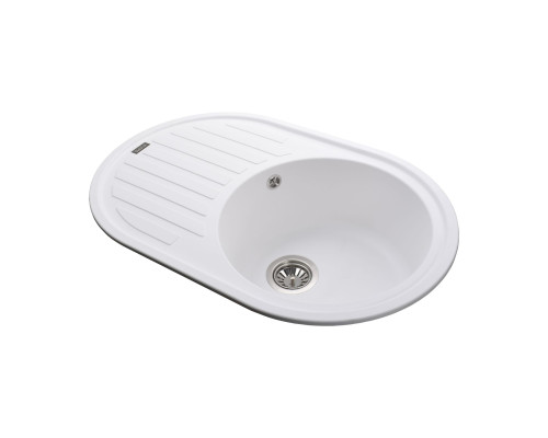 Гранітна мийка Globus Lux OHARA білий 770х500мм-А0007