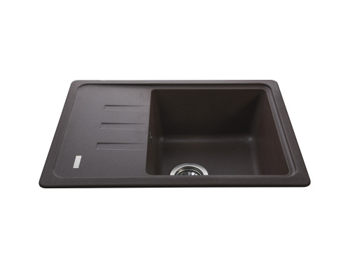 Гранітна мийка Globus Lux MONO коричневий 620х435мм-А0006
