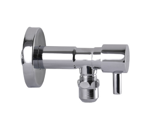 Кран напівобертовий кутовий з цангою SOLOMON 1/2″х 3/8″ Lazer 7076 ( 2 шт.)