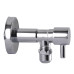 Кран напівобертовий кутовий з цангою SOLOMON 1/2″х 3/8″ Lazer 7076 ( 2 шт.)