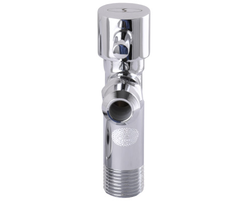 Кран напівобертовий кутовий з цангою SOLOMON 1/2″х 3/8″ Lazer 7076 ( 2 шт.)
