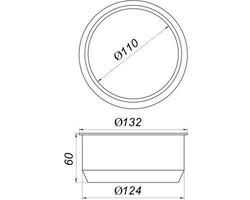 Редукція гумова VSplast 124/110 (чорна)