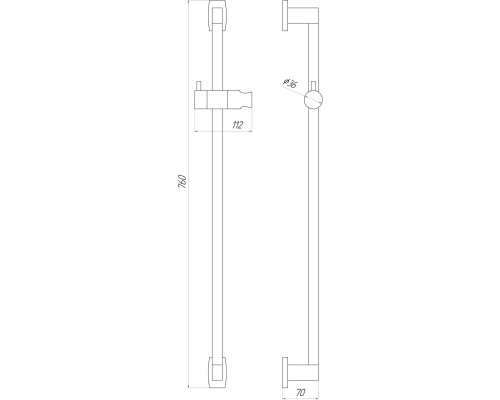 Душова стійка TOPAZ ODISS TO-18107-00