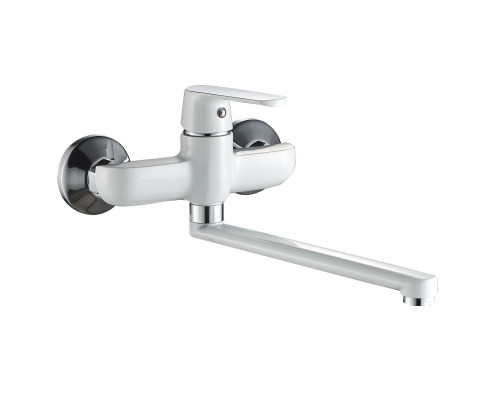Змішувач для кухні зі стіни Globus Lux Laguna GLA-0104-7-WHITE