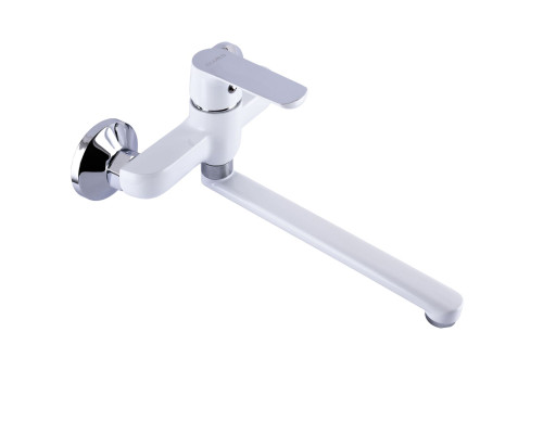 Змішувач для кухні зі стіни Globus Lux Laguna GLA-0104-7-WHITE