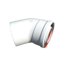 Коліно 45 градусів, d=60/100 mm CE.00.30 H ( TR.6045F )