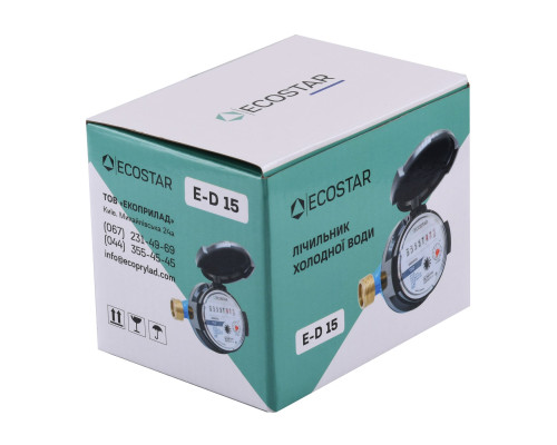 Лічильник холодної води ECOSTAR DN15 1/2″ E-D R160