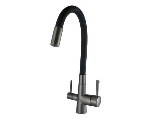 Змішувач для кухні під осмос Globus Lux LAZER GLLR-0903-11-GRAPHITE