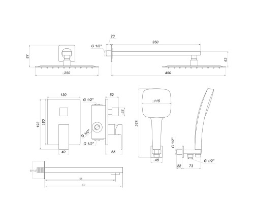 Душова система Globus Lux SMART GLM-305L-BB