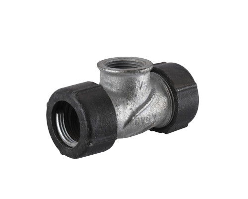 З'єднання зажимне потрійне 1 1/4″(Ø40мм)х1 1/4″В чавунне QТ Gebo