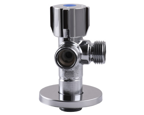 Кран кульовий кутовий подвійний SELBA 1/2″х 1/2″х1/2″ DOUBLE (SL1588)