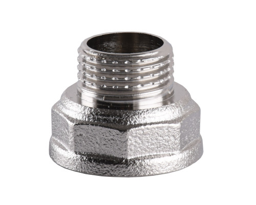 Перехідник редукційний 3/4″х1/2″ВЗ нікельований А0603А(нк)