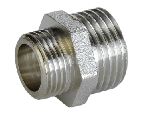 Ніпель редукційний 3/4″х1/2″ЗЗ нікельований А0511А(нк)
