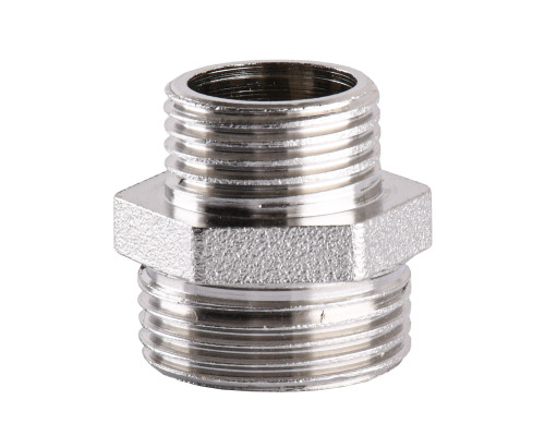 Ніпель редукційний 3/4″х1/2″ЗЗ нікельований А0511А(нк)