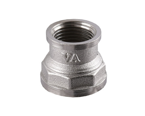 Муфта редукційна 3/4″х1/2″ВВ нікельована полегшена А0306А(нк)