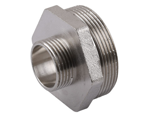 Ніпель редукційний 1 1/2″х 3/4″ЗЗ нікельований А0510А(нк)