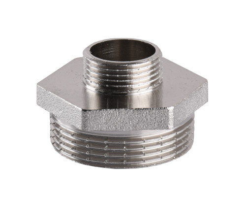 Ніпель редукційний 1 1/2″х 3/4″ЗЗ нікельований А0510А(нк)