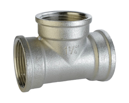 Трійник 1 1/4″ВВВ нікельований A0208-1А(нк)