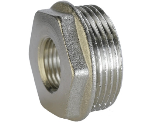 Футорка 1 1/2″х 3/4″ЗВ нікельована А0753А(нк)