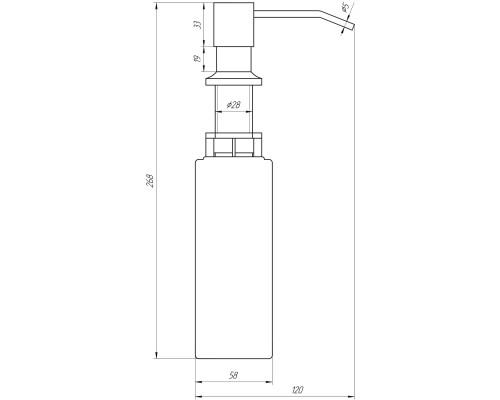 Дозатор рідкого мила BS8445