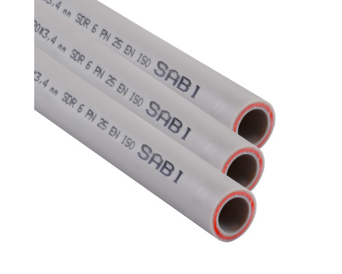 Труба Sabi PPR Fiber PIPE ф63*10.5 mm PN 25 зі скловолокном