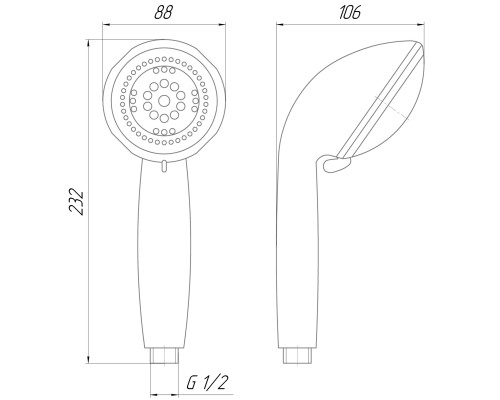 Душова лійка Topaz NF-2288-00-LOTUS