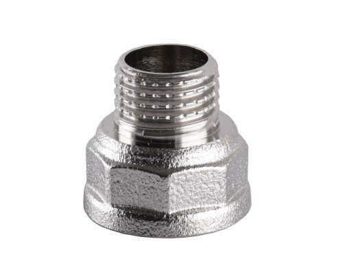 Перехідник редукційний 1/2″х3/8″ВЗ нікельований А0619А(нк)