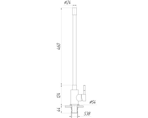 Змішувач для кухні Globus Lux ALPEN SBT1-203SB-BB