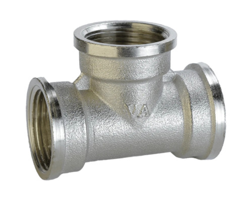 Трійник 3/4″ВВВ нікельований А0219-1А(нк)