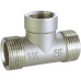 Трійник редукційний 3/4″х1/2″х3/4″ЗВЗ нікельований A0224А(нк)