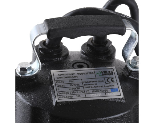 Насос фекальний  VOLKS pumpe WQD 0.55 ECO 0.55кВт