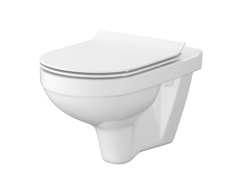 CET 472 ZIP SIMPLE ON  підвісний унітаз в комплекті з кришкою дюропласт SLIM
