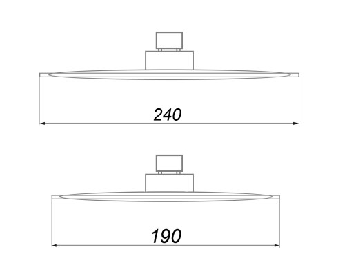 Душова лійка TOPAZ SARDINIA TP-240-BL