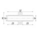 Трубка пряма 12мм нікельована А05204А(нк)