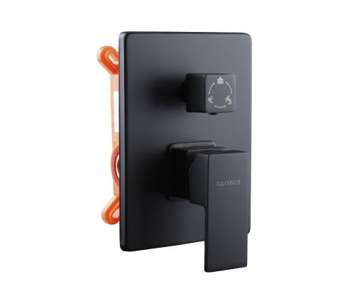 Змішувач для душу Globus Lux SMART GSM-305-BB вбудований, на три споживача,без душ.набора,Чорний