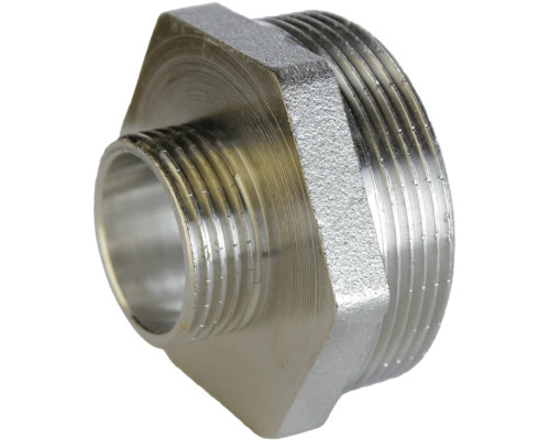 Ніпель редукційний 1 1/4″х 1/2″ЗЗ нікельований А0514А(нк)