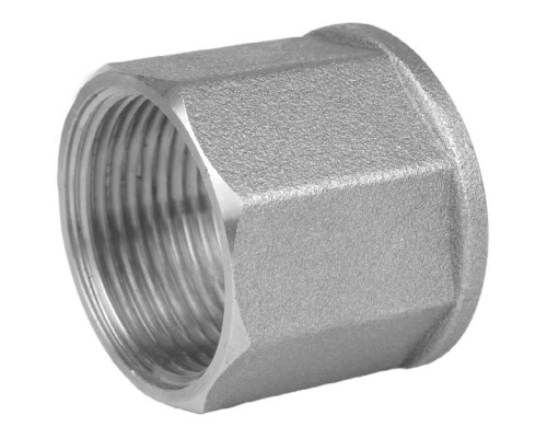 Муфта 1 1/2″ВВ нікельована восьмигранна А0355А(нк)