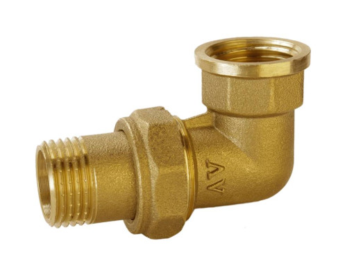 Згін американка кутова 3/4″ВЗ латунна Б0839А