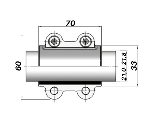 Ремонтний хомут DN15(21,0–21,8 мм) OBA AGAflex
