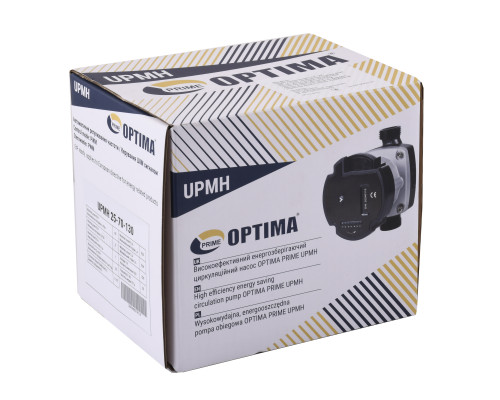 Насос циркуляційний енергоощадний  Optima PRIME UPMH 25-70AUTO 130мм + гайки