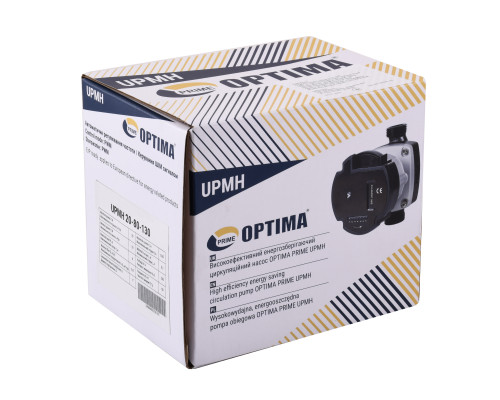 Насос циркуляційний енергоощадний  Optima PRIME UPMH 20-80AUTO 130мм + гайки