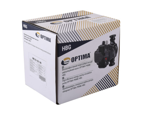 Насос циркуляційний енергоощадний  Optima PRIME HBG 25-105AUTO 180мм