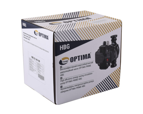 Насос циркуляційний енергоощадний  Optima PRIME HBG 25-140AUTO 180мм