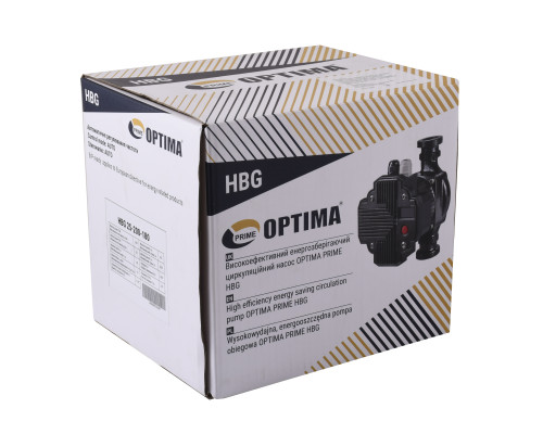 Насос циркуляційний енергоощадний  Optima PRIME HBG 25-200AUTO 180мм