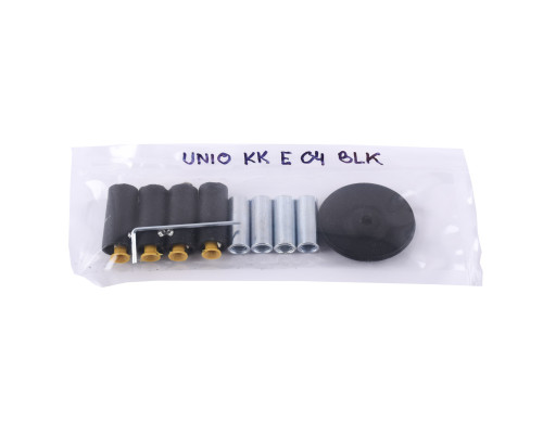 UNIO KK E 04 BLK Комплект кріплень електричної сушарки. Чорний
